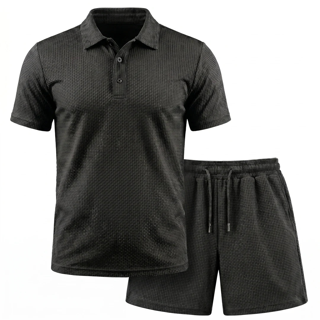 Conjunto Capri - Shorts e Camisa Polo Ultra Confortáveis Masculinos