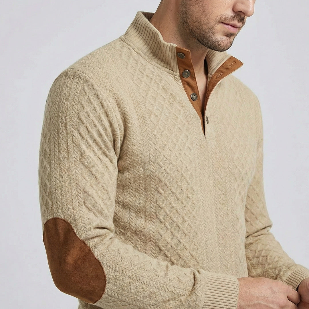 Crown - Pullover de Gola Alta Ultra Confortável Masculino