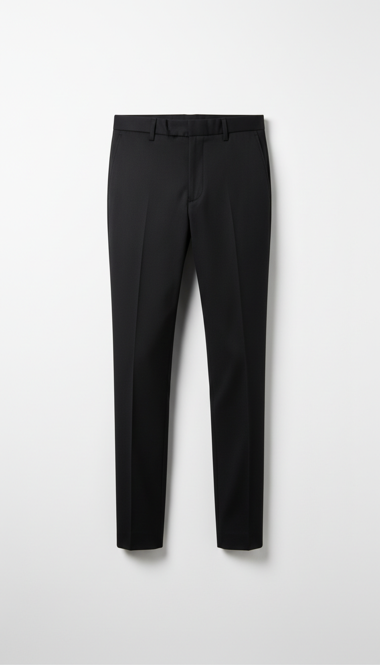 Tapered Trousers in Urban Black