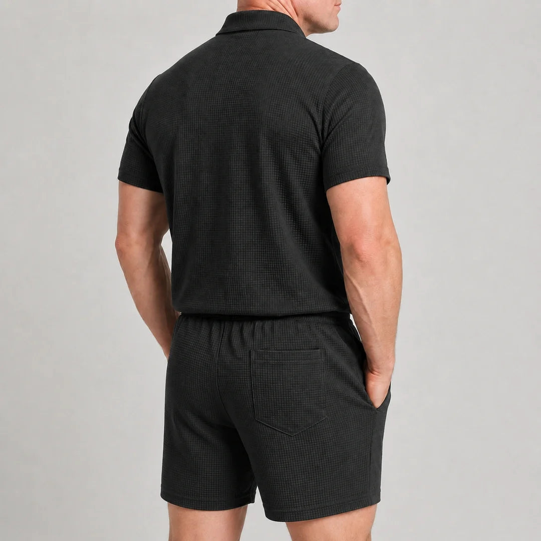 Conjunto Capri - Shorts e Camisa Polo Ultra Confortáveis Masculinos