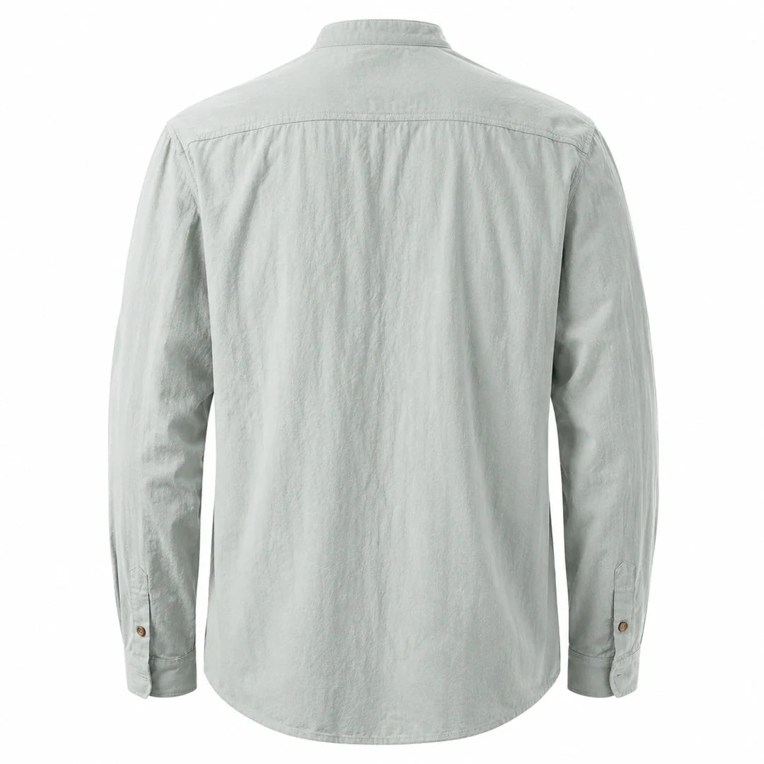 Kyoto - Camisa de Gola Mao Ultra Confortável Masculina