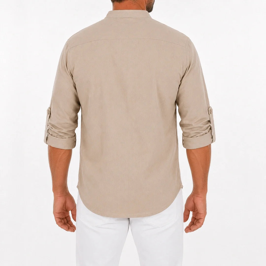 Caspian - Camisa com Cadarço Relaxada Masculina