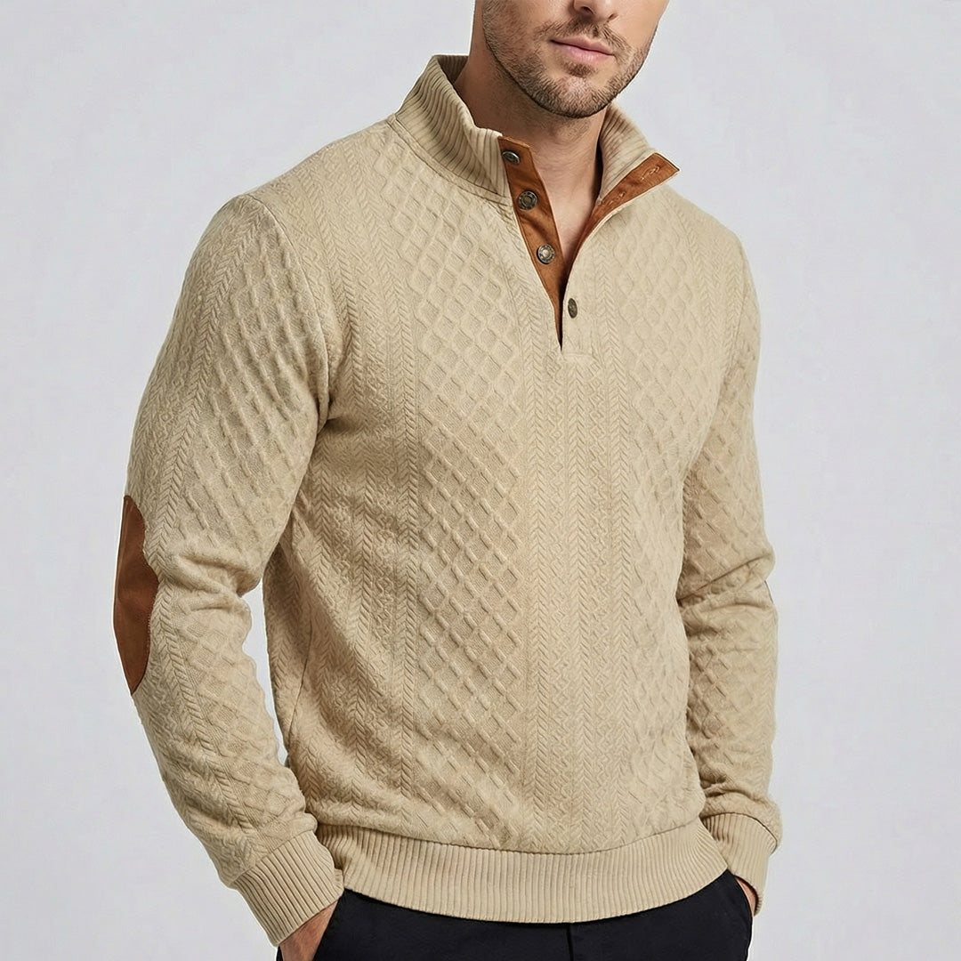 Crown - Pullover de Gola Alta Ultra Confortável Masculino