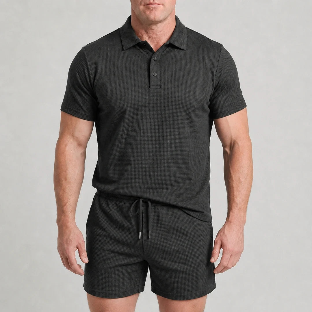 Conjunto Capri - Shorts e Camisa Polo Ultra Confortáveis Masculinos