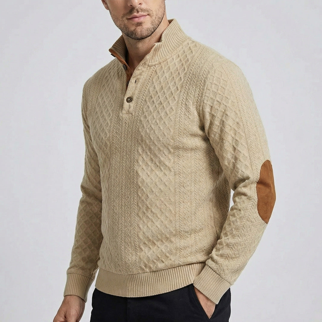 Crown - Pullover de Gola Alta Ultra Confortável Masculino