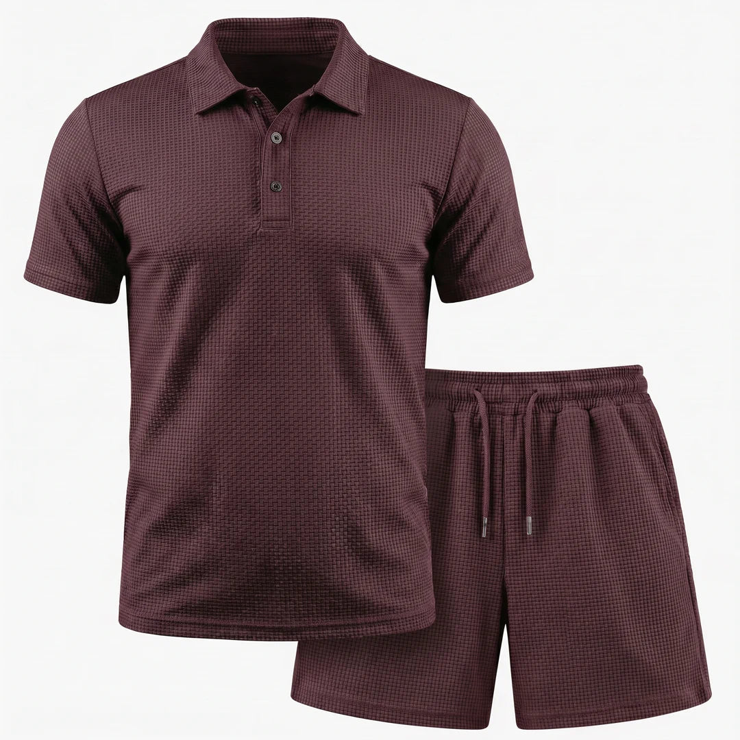 Conjunto Capri - Shorts e Camisa Polo Ultra Confortáveis Masculinos