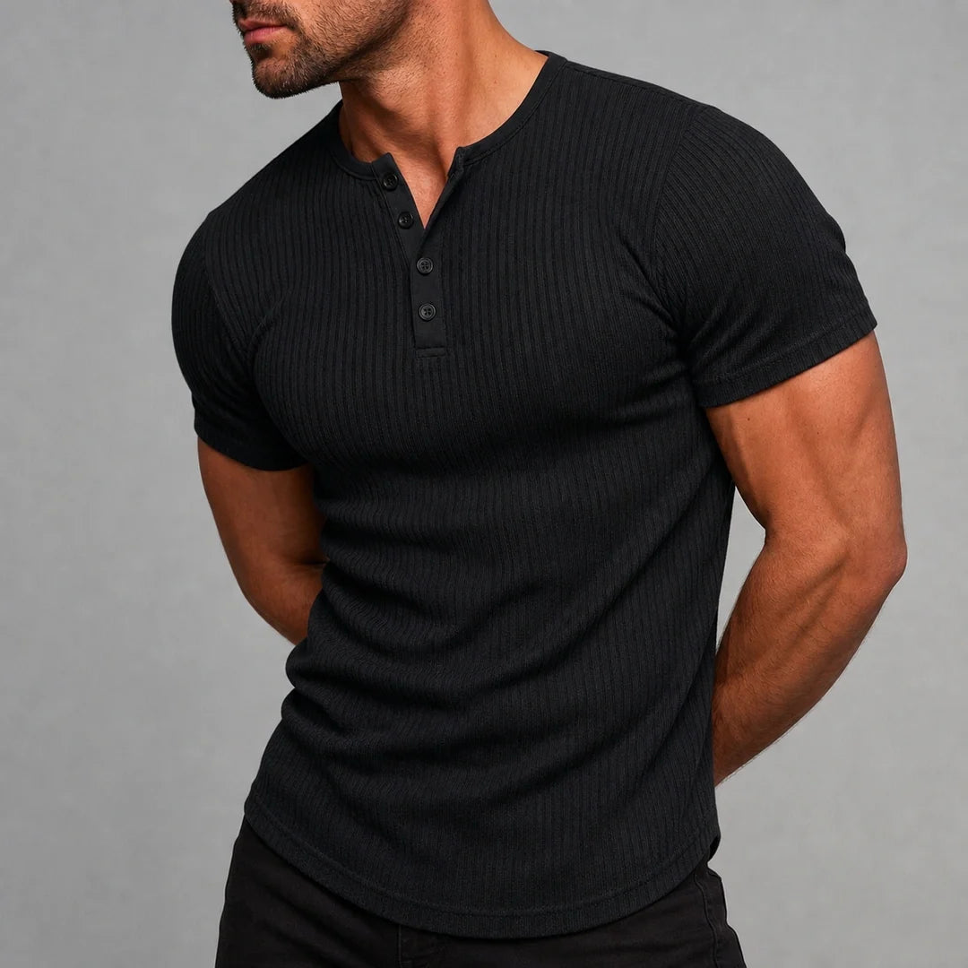 Siena - Camisa Henley Ultra Confortável Masculina