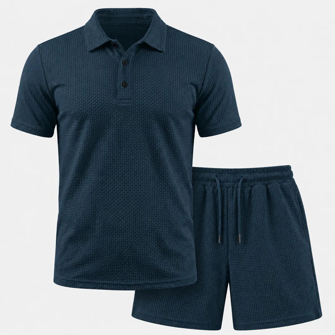 Conjunto Capri - Shorts e Camisa Polo Ultra Confortáveis Masculinos