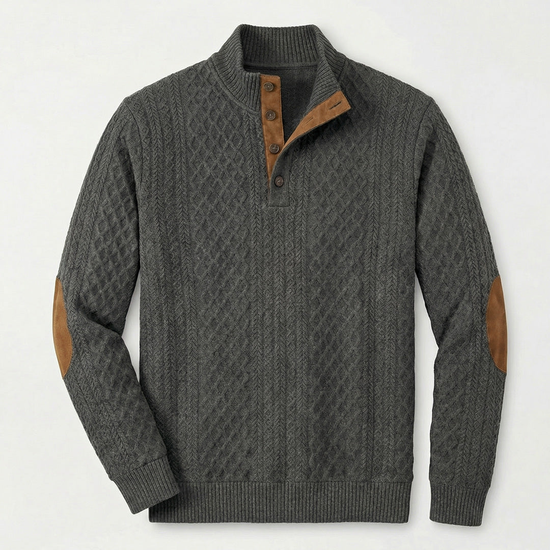 Crown - Pullover de Gola Alta Ultra Confortável Masculino