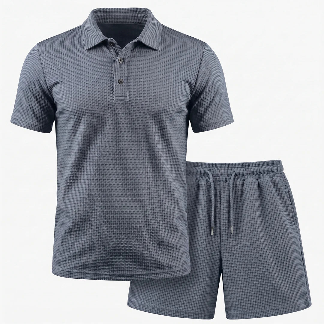 Conjunto Capri - Shorts e Camisa Polo Ultra Confortáveis Masculinos