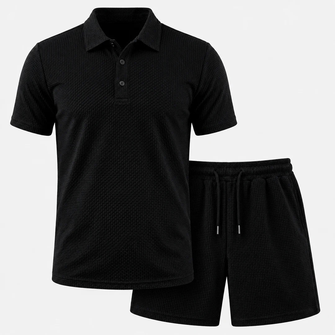 Conjunto Capri - Shorts e Camisa Polo Ultra Confortáveis Masculinos