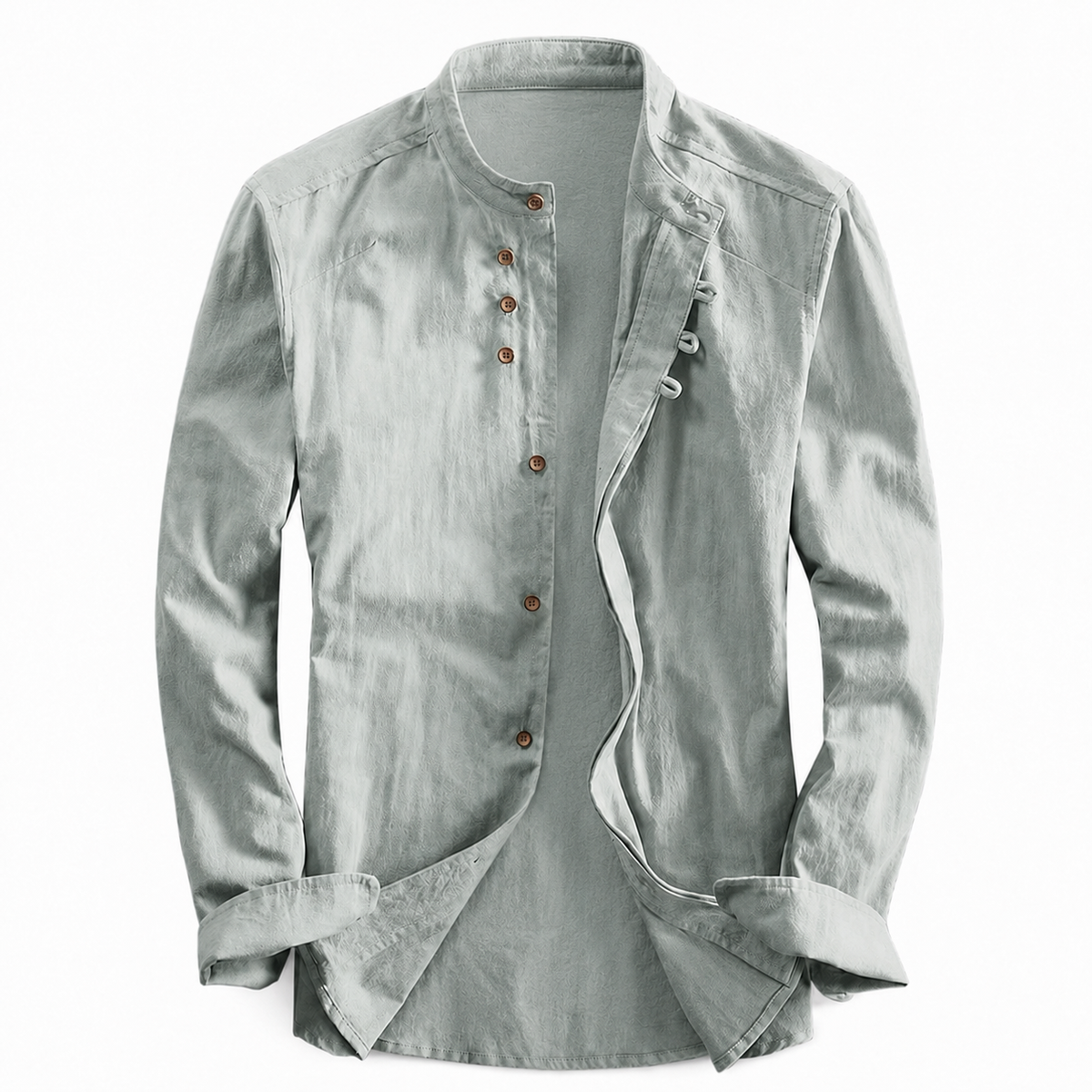 Kyoto - Camisa de Gola Mao Ultra Confortável Masculina