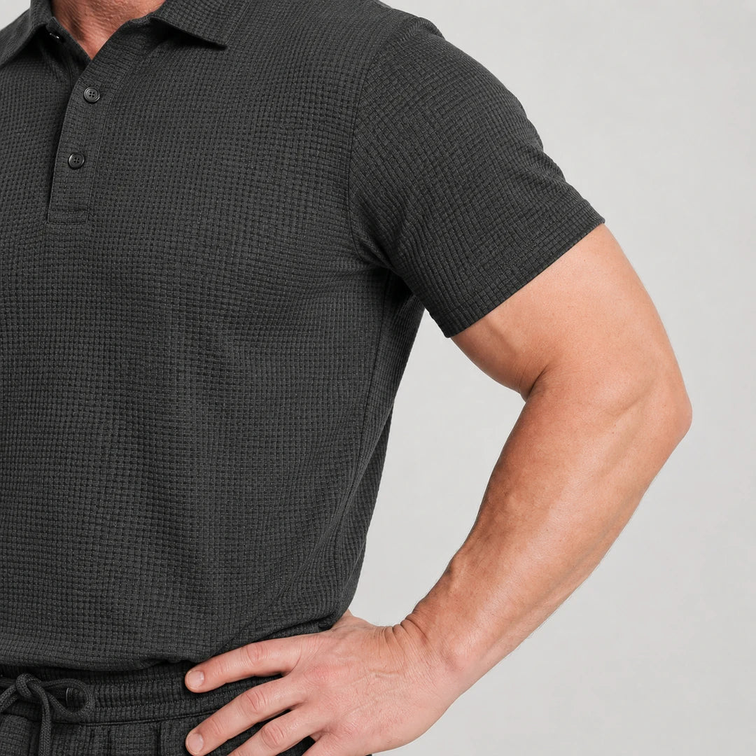Conjunto Capri - Shorts e Camisa Polo Ultra Confortáveis Masculinos