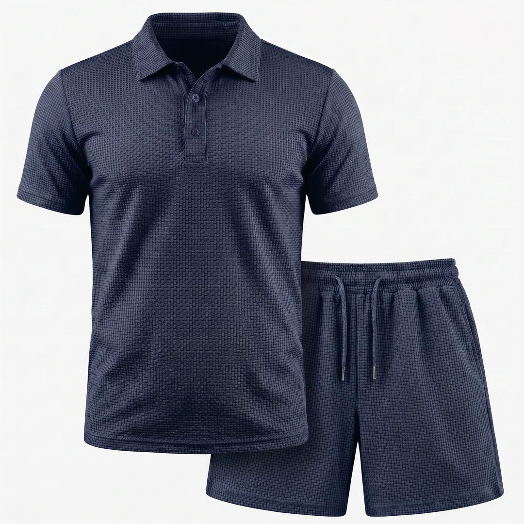 Conjunto Capri - Shorts e Camisa Polo Ultra Confortáveis Masculinos