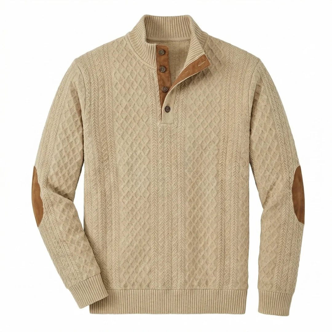 Crown - Pullover de Gola Alta Ultra Confortável Masculino