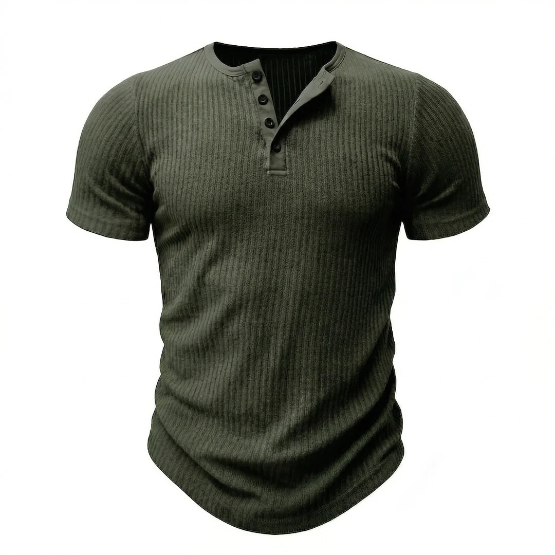 Siena - Camisa Henley Ultra Confortável Masculina