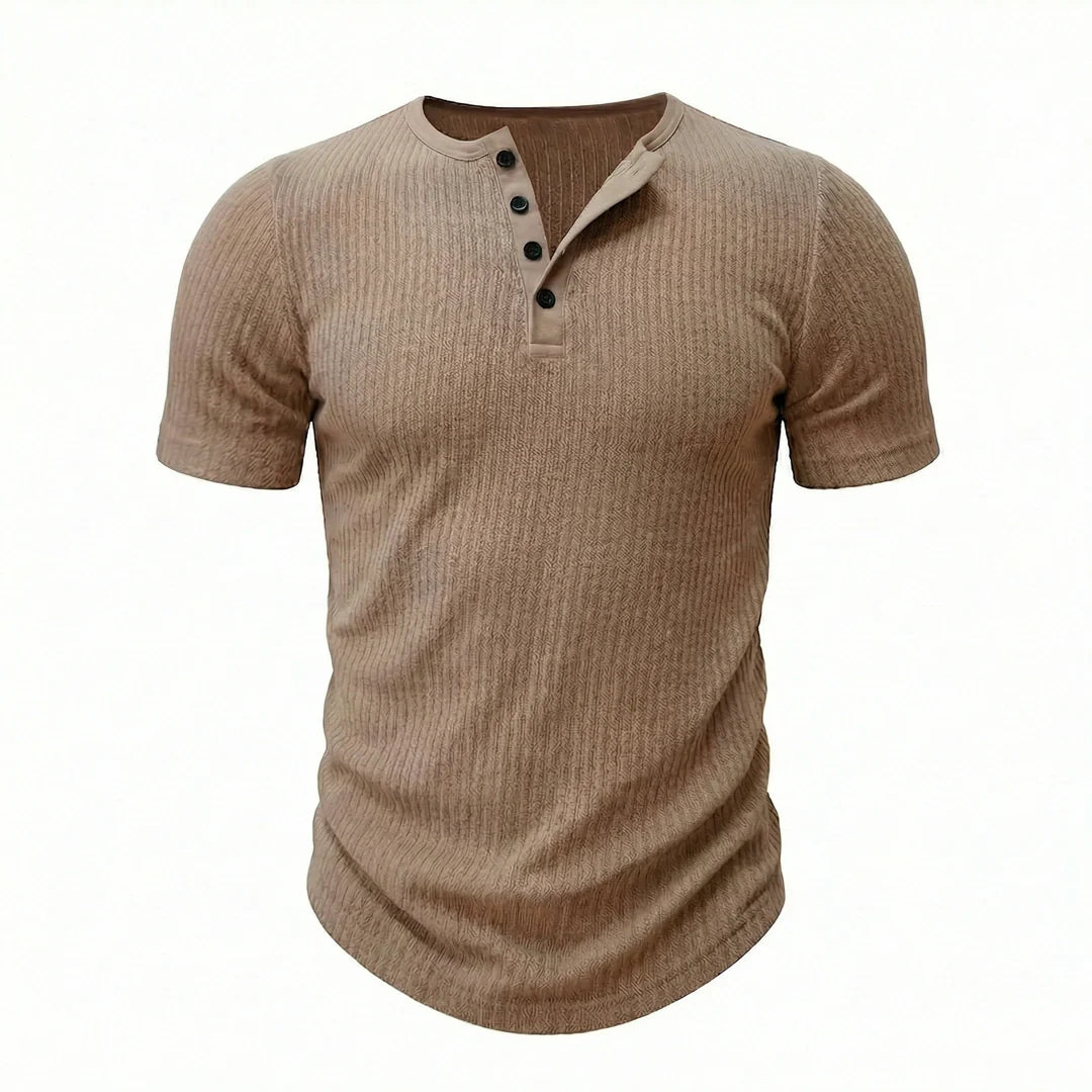 Siena - Camisa Henley Ultra Confortável Masculina