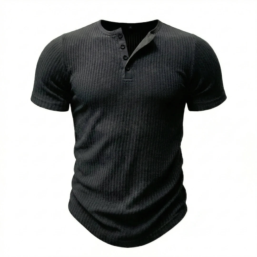 Siena - Camisa Henley Ultra Confortável Masculina